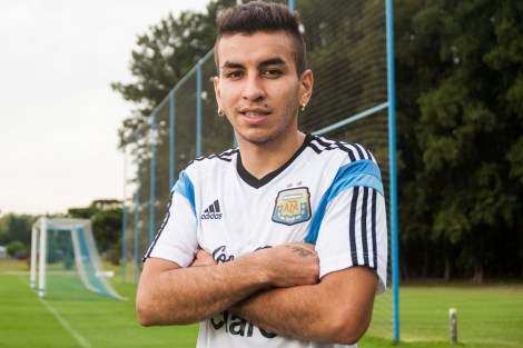 DEP-Seleccion Sub-20. Predio de AFA, Ezeiza. Prov. de Buenos Aires. 06-01-2015. En la foto: ANGEL CORREA