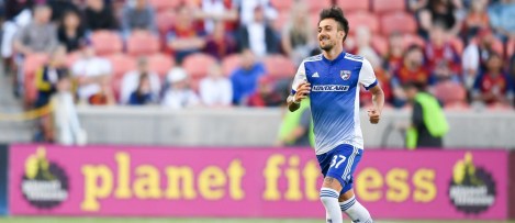 Maxi Urruti - DAL - celebrates penalty goal v. RSL - 5-6-17